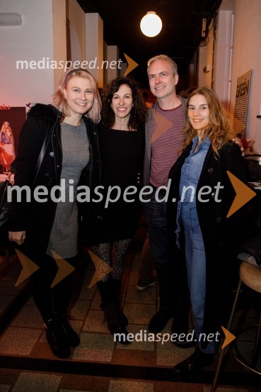  Špela Pirnat, violistka;  Mina Palada;  Igor Vasiljev, scenograf;  Maya Sara UngerVročina, premiera SMG Ljubljana