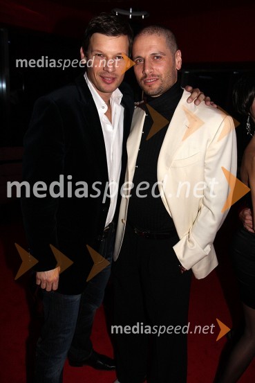 Jurij Bradač, maneken in Joe Rain, lastnik modne agencije BronzPlatinum, otvoritev kluba