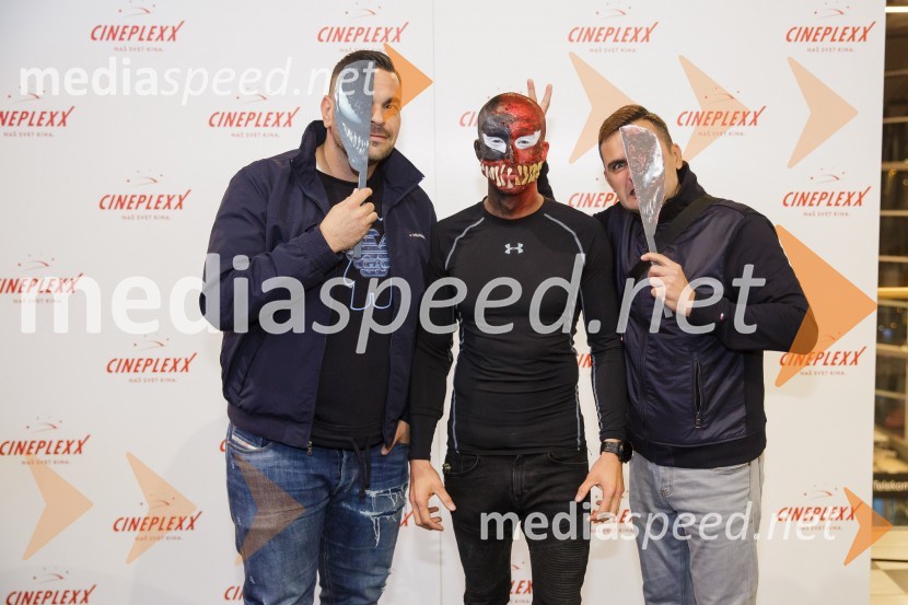 ... ;  Filip Kržišnik, F&B Acrobatics;  Dino Hajderović, igralecPremiera filma Venom 2, v Cineplexx Kranj