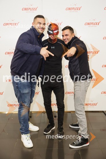  ... ;  Filip Kržišnik, F&B Acrobatics;  Dino Hajderović, igralecPremiera filma Venom 2, v Cineplexx Kranj