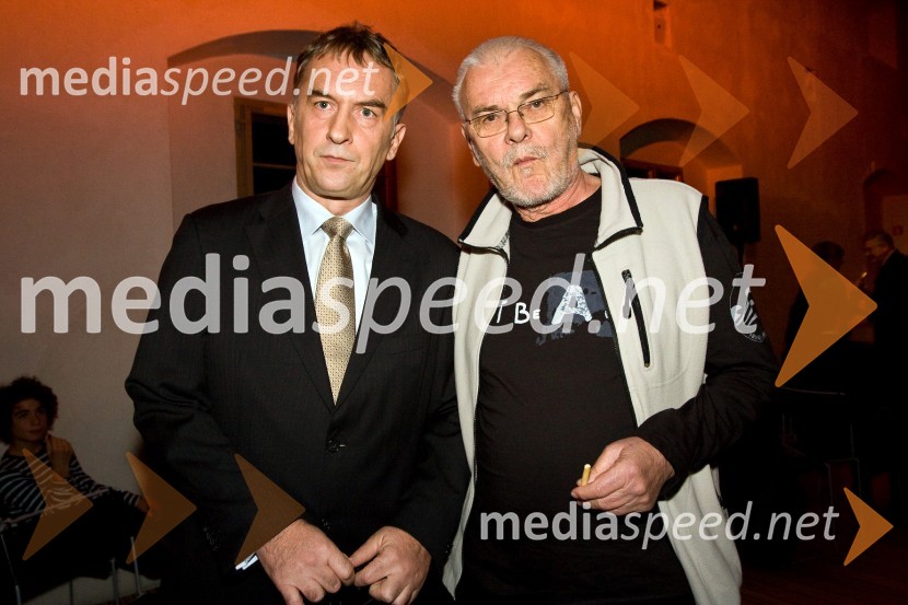 Jonas Žnidaršič, igralec v nadaljevanki in Jure Pervanje, kreativni producent in avtor zgodbeStrasti, premiera nove nadaljevanke