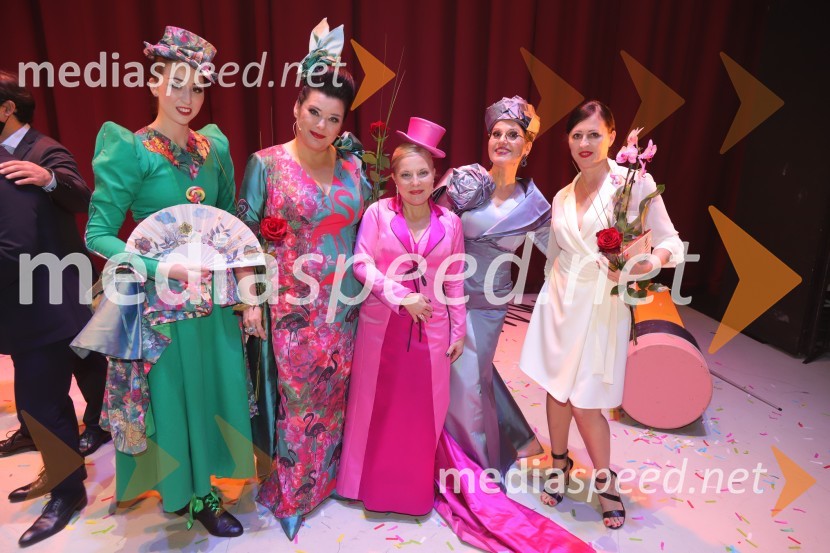  Katarina Barbara Krnjak;  Dada Kladenik, pevka;  Petya Ivanova, operna solistka;  Irena  Petkova, operna pevka;  Cleopatra Purice, baletna plesalka, koreografinjaHči polka, premiera komične opere SNG Maribor