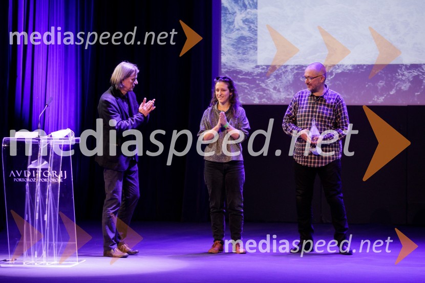   Bojan Labović, scenarist in režiser;  Urška Djukić, žirija kratki film, Liffe;  ... Slavnostna podelitev nagrad Festivala slovenskega filma