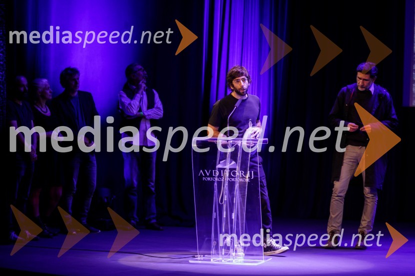  Matevž Jerman, režiser;  Niko NovakSlavnostna podelitev nagrad Festivala slovenskega filma