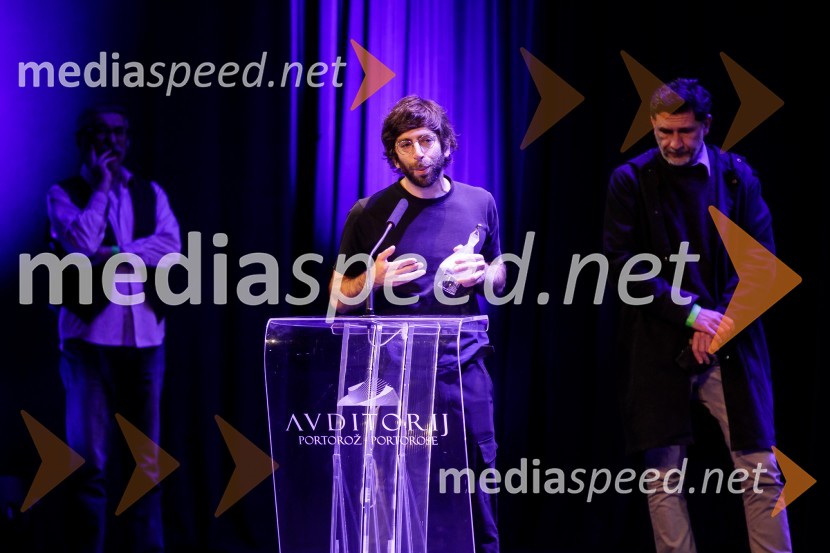  Matevž Jerman, režiser;  Niko NovakSlavnostna podelitev nagrad Festivala slovenskega filma