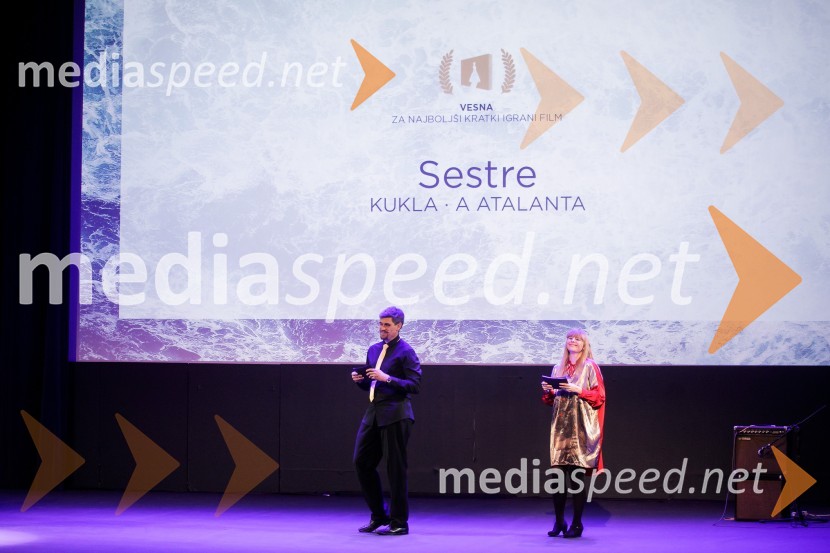  Boris Car, igralec;  Sara  Špeleč, prevajalka in pesnicaSlavnostna podelitev nagrad Festivala slovenskega filma