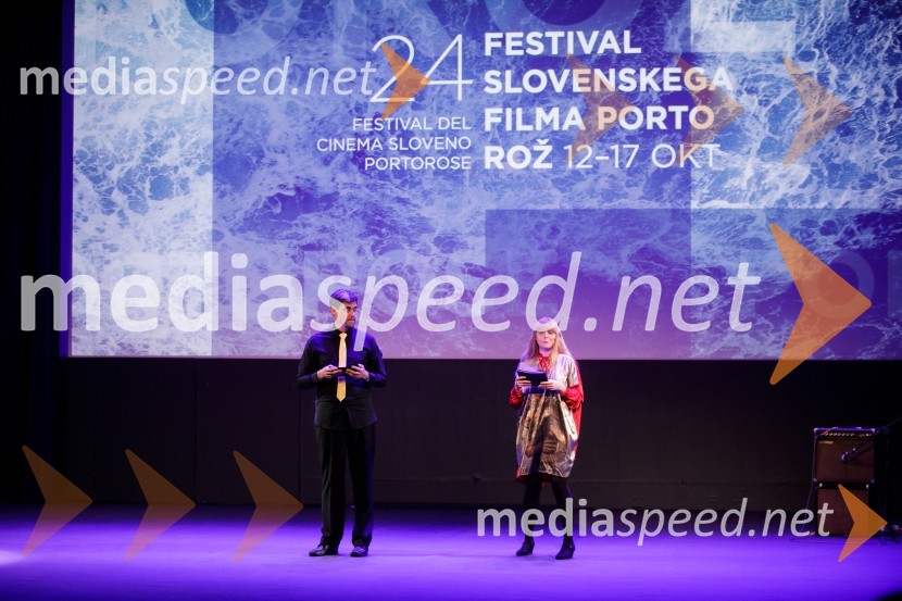  Boris Car, igralec;  Sara  Špeleč, prevajalka in pesnicaSlavnostna podelitev nagrad Festivala slovenskega filma