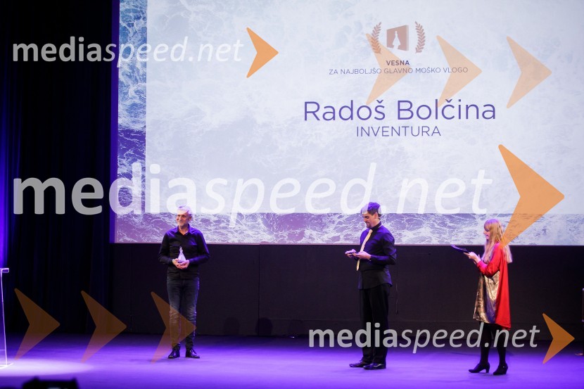  Radoš Bolčina, igralec;  Boris Car, igralec;  Sara  Špeleč, prevajalka in pesnicaSlavnostna podelitev nagrad Festivala slovenskega filma