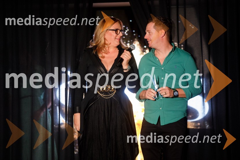  Urška Alič, ustanoviteljica in direktorica Špas teatra;  Aleš Prestor, idejni vodja, Nebo show restaurantMala Terasa, koncertna komedija Špas teatra