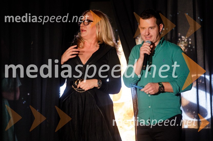  Urška Alič, ustanoviteljica in direktorica Špas teatra;  Aleš Prestor, idejni vodja, Nebo show restaurantMala Terasa, koncertna komedija Špas teatra