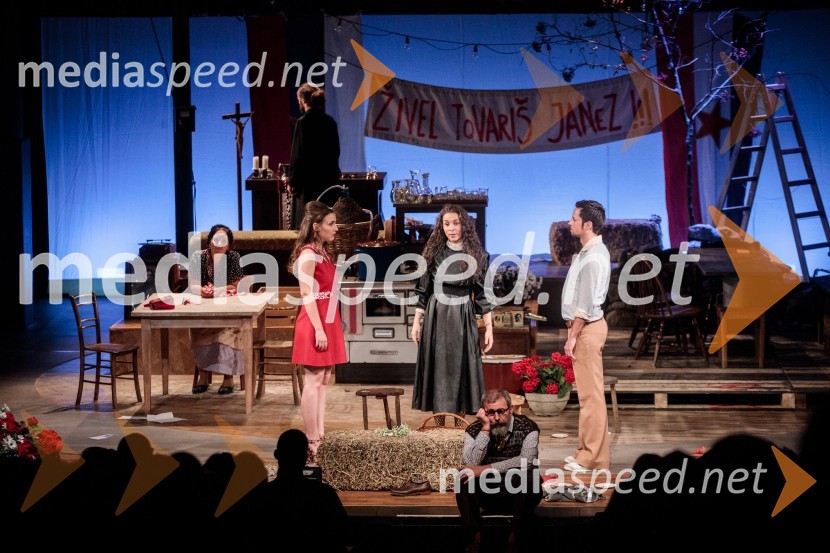  Patrizia  Jurinčič Finžgar, igralka;  Nataša Keser, igralka;  Andrej Zalesjak, igralecJerebika, štrudelj, ples pa še kaj, premiera, Slovensko mladinsko gledališče