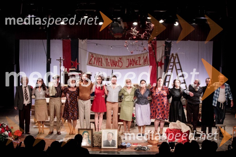  Iztok Mlakar, igralec;  Draga Potočnjak, igralka in pisateljica;  Primož Bezjak, igralec;  Damjana Černe, igralka;  Matej Recer, igralec;  Patrizia  Jurinčič Finžgar, igralka;  Andrej Zalesjak, igralec;  Helena Peršuh, igralka;  Marjuta  Slamič, igralka;  Ana Facchini, igralka;  Nataša Keser, igralka;  Željko Hrs, igralec;  Blaž Šef, igralec;  Blaž Valič, igralecJerebika, štrudelj, ples pa še kaj, premiera, Slovensko mladinsko gledališče