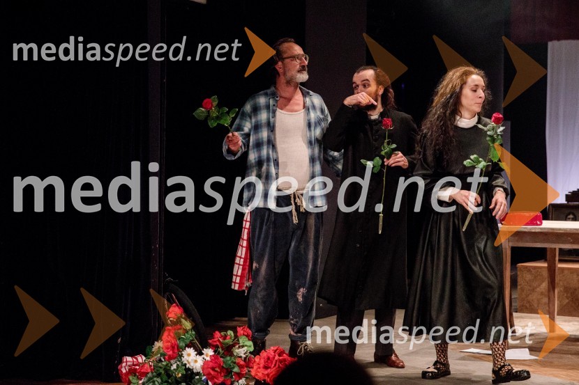  Blaž Valič, igralec;  Blaž Šef, igralec;  Nataša Keser, igralkaJerebika, štrudelj, ples pa še kaj, premiera, Slovensko mladinsko gledališče