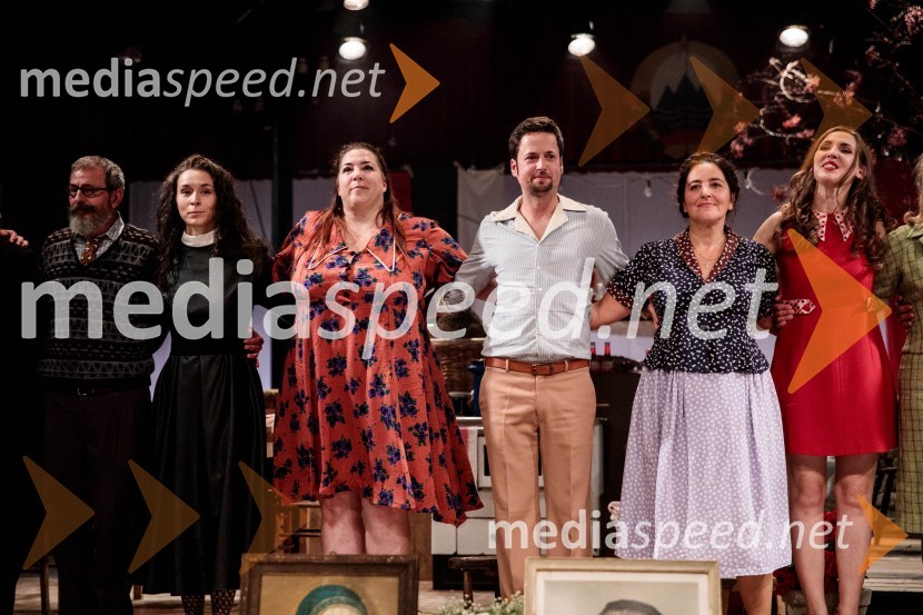  Željko Hrs, igralec;  Nataša Keser, igralka;  Ana Facchini, igralka;  Andrej Zalesjak, igralec;  Marjuta  Slamič, igralka;  Patrizia  Jurinčič Finžgar, igralkaJerebika, štrudelj, ples pa še kaj, premiera, Slovensko mladinsko gledališče