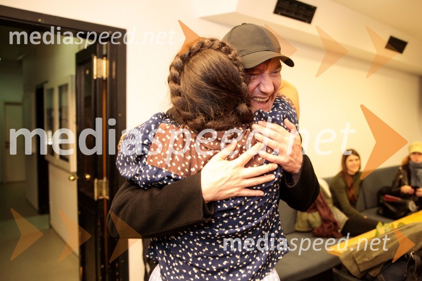  Marjuta  Slamič, igralka;  Goran Injac, umetniški vodja, Slovensko mladinsko gledališčeJerebika, štrudelj, ples pa še kaj, premiera, Slovensko mladinsko gledališče