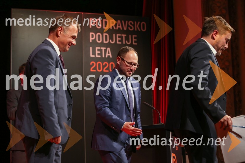  Andrej  Tumpej, direktor Dravskih elektrarn Maribor;  Jernej Vrtovec, minister za infrastrukturoLedinek Engineering je najboljše podjetje podravske regije leta 2020