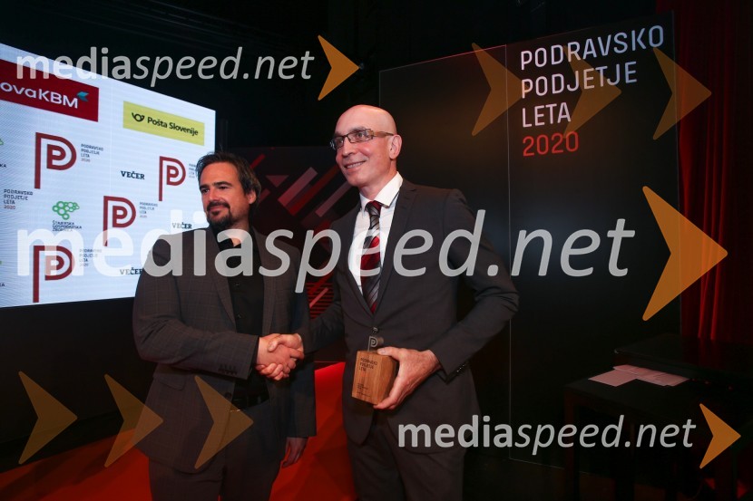  Miha Klančar, direktor za področje prodaje in marketinga, Večer d.d.;  Gregor  Ledinek, direktor podjetja Ledinek EngineeringLedinek Engineering je najboljše podjetje podravske regije leta 2020