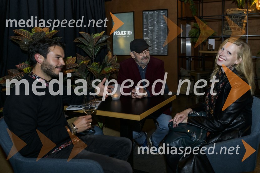  Francesco Borchi, igralec;  Vlado Novak, igralec;  Maruša Majer, igralka, prejemnica nagrade Prešernovega sklada 2019Nekoč so bili ljudje, premiera Gorana Vojnovića v Mariboxu