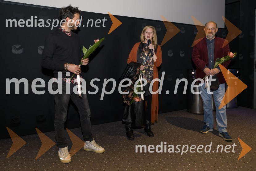  Francesco Borchi, igralec;  Maruša Majer, igralka, prejemnica nagrade Prešernovega sklada 2019;  Vlado Novak, igralecNekoč so bili ljudje, premiera Gorana Vojnovića v Mariboxu