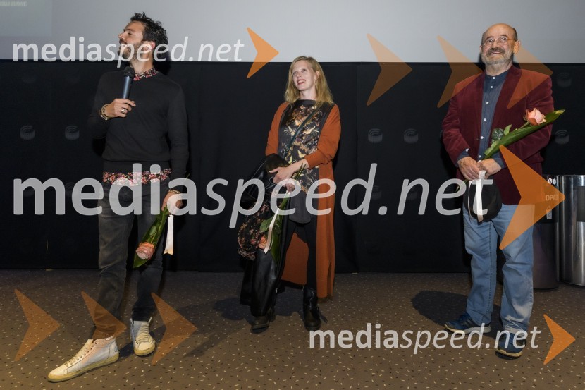  Francesco Borchi, igralec;  Maruša Majer, igralka, prejemnica nagrade Prešernovega sklada 2019;  Vlado Novak, igralecNekoč so bili ljudje, premiera Gorana Vojnovića v Mariboxu