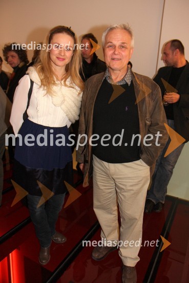 Iva Krajnc, igralka in Niko Goršič, igralec in režiserSmeti na luni, premiera gledališke predstave