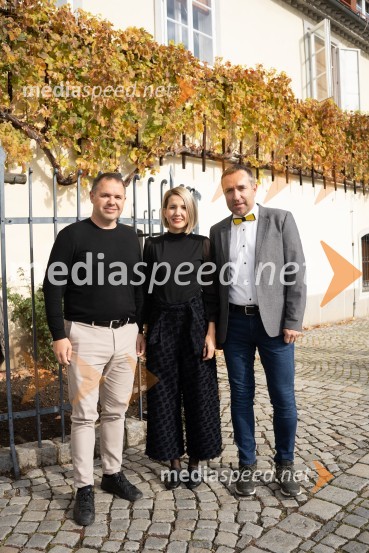  Jure Struc, direktor Zavoda za turizem Maribor;  Natalija Cvetko, vodja projektov, Mediaspeed;  Borut  Cvetko, kreativni direktor, MediaspeedPubec 2021, novinarska konferenca