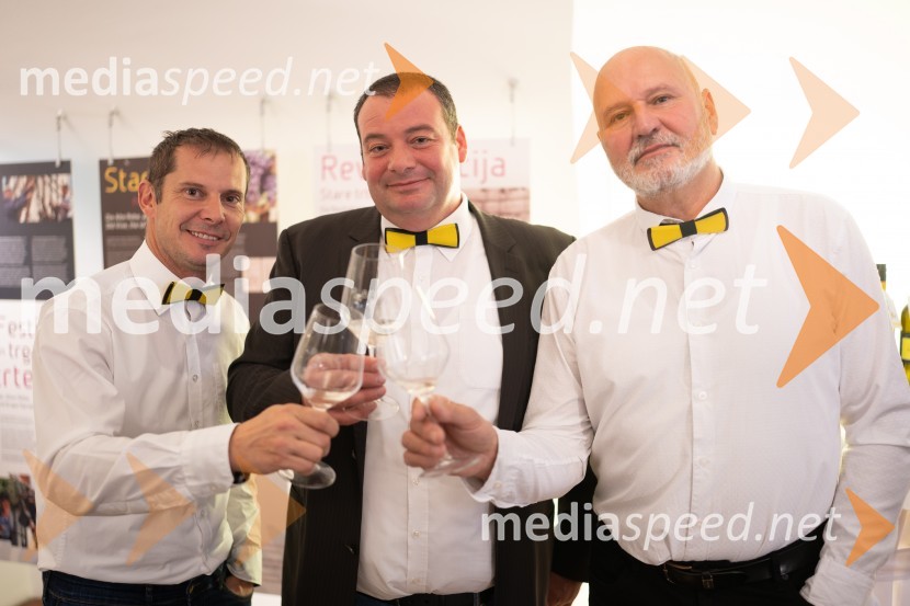  Matija  Jagrič, Hiša vin Emino;  Dušan  Mulec, Vinogradništvo Mulec;  Jurij Cvitanič, Vinogradništvo CvitaničPubec 2021, novinarska konferenca