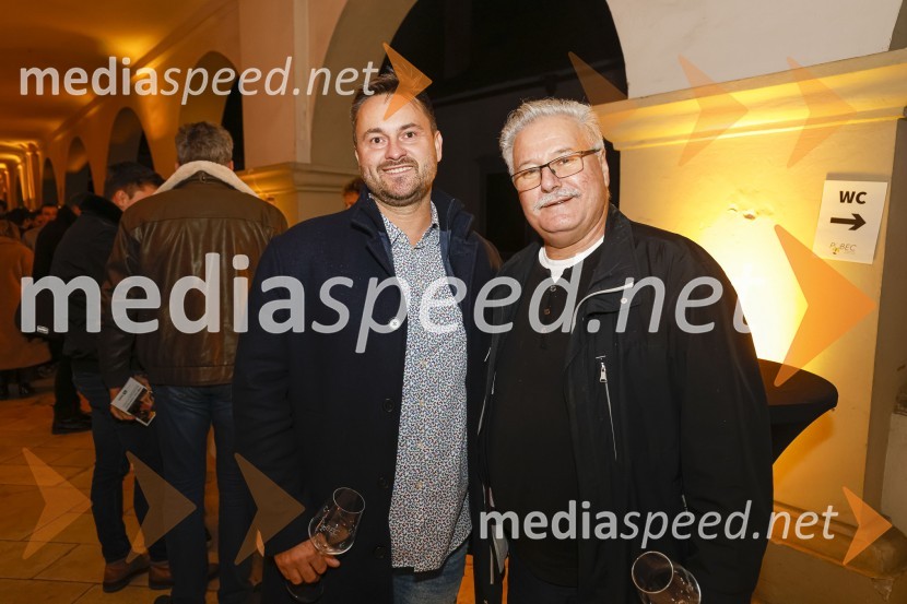  Aleš Štraus, Zavarovalnica Sava;  Marjan Kralj, direktor, Gradbeni žerjavi d.o.o.6. Salon štajerskih mladih vin Pubec 2021