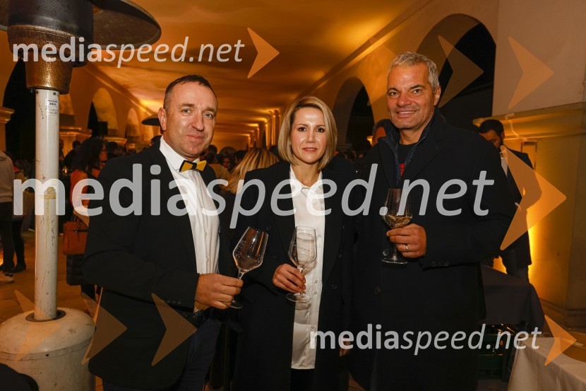  Borut  Cvetko, kreativni direktor, Mediaspeed;  Natalija Cvetko, vodja projektov, Mediaspeed;  Saša Arsenovič, župan občine Maribor, podjetnik6. Salon štajerskih mladih vin Pubec 2021