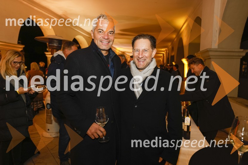  Saša Arsenovič, župan občine Maribor, podjetnik;  John Denhof, predsednik uprave NKBM6. Salon štajerskih mladih vin Pubec 2021