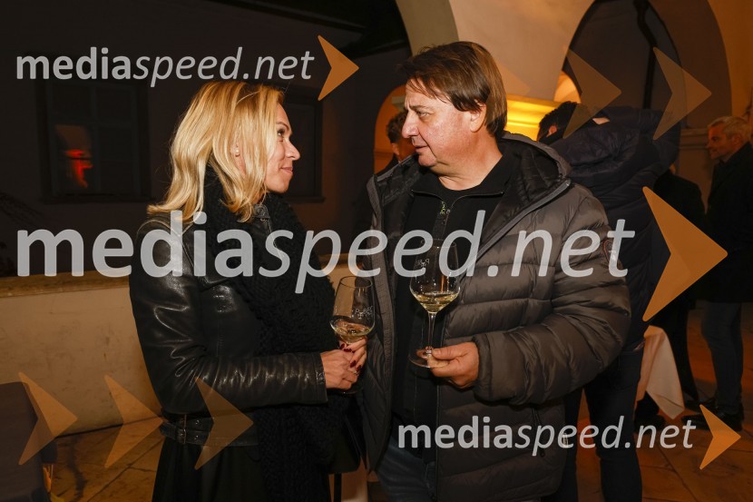  Tina Remšak, kabinet župana MO Maribor;  Boris Blažič, direktor Italcream BP d.o.o. 6. Salon štajerskih mladih vin Pubec 2021