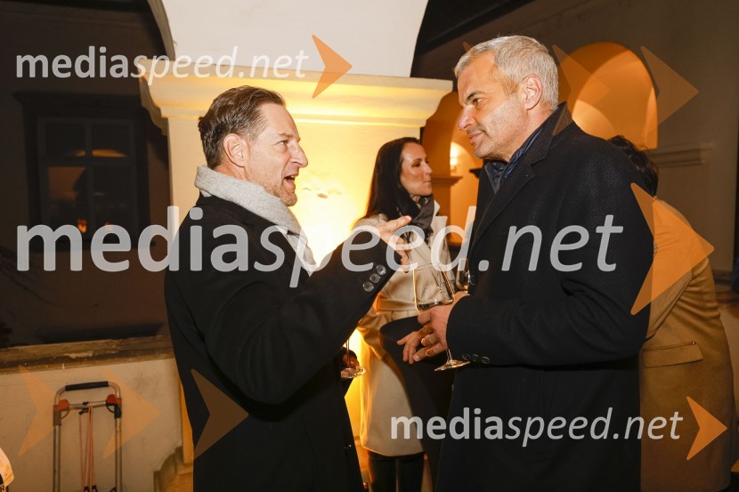  John Denhof, predsednik uprave NKBM;  Saša Arsenovič, župan občine Maribor, podjetnik6. Salon štajerskih mladih vin Pubec 2021