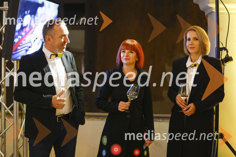  Borut  Cvetko, kreativni direktor, Mediaspeed;  Tadeja  Vodovnik Plevnik, Kmetijsko gozdarski zavod Maribor;  Natalija Cvetko, vodja projektov, Mediaspeed6. Salon štajerskih mladih vin Pubec 2021