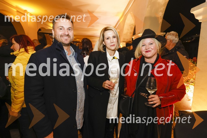  Aleš Štraus, Zavarovalnica Sava;  Natalija Cvetko, vodja projektov, Mediaspeed;  Maja Bračič6. Salon štajerskih mladih vin Pubec 2021