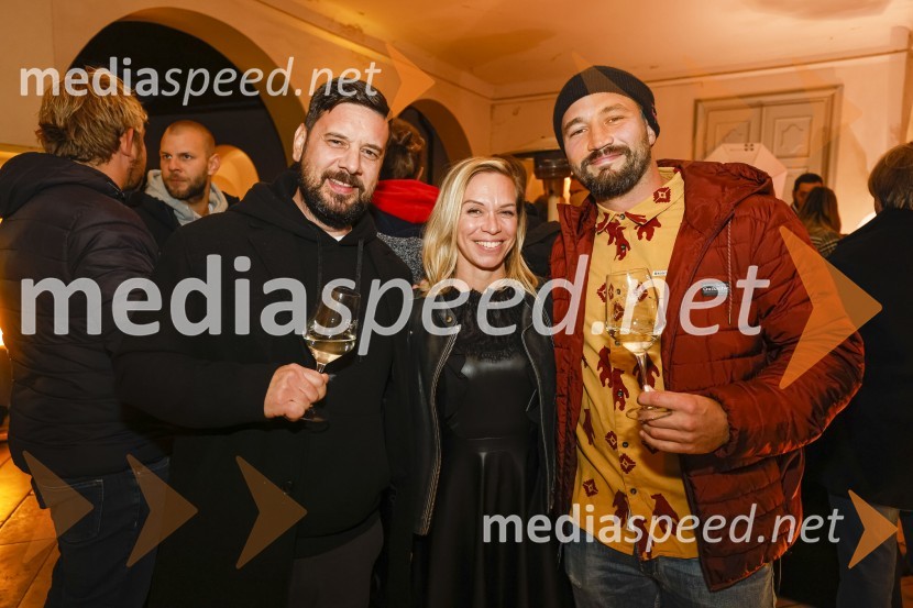  Tine Križanič, Reporter Milan, Radio City;  Tina Remšak, kabinet župana MO Maribor;  Filip Flisar, nekdanji smučar prostega sloga6. Salon štajerskih mladih vin Pubec 2021