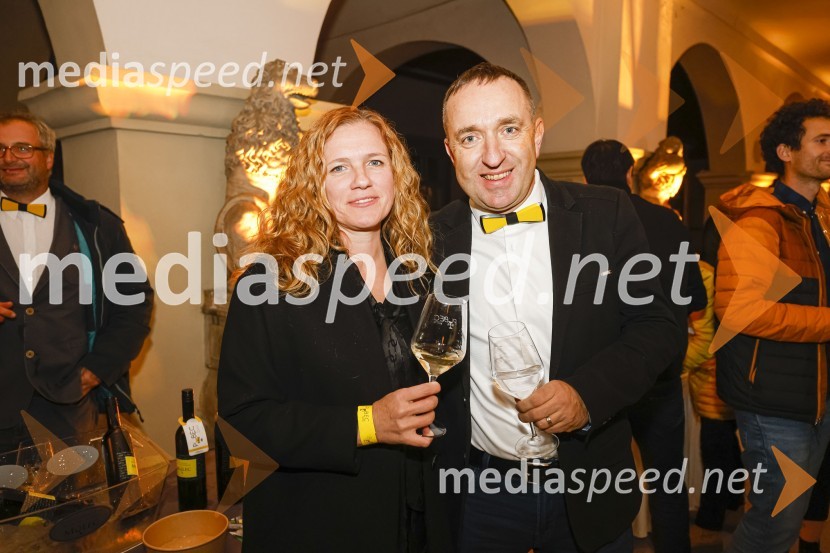  Damjana Meško Kuster;  Borut  Cvetko, kreativni direktor, Mediaspeed6. Salon štajerskih mladih vin Pubec 2021