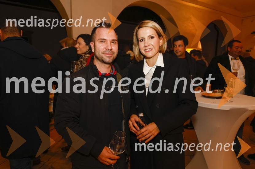 mag. Miran  Križančič, dr. med. Klinika Revive;  Natalija Cvetko, vodja projektov, Mediaspeed6. Salon štajerskih mladih vin Pubec 2021