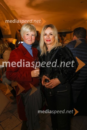  Alenka Dolinšek;  Lidija Šestak Zorič, predsednica društva Sonček Maribor6. Salon štajerskih mladih vin Pubec 2021