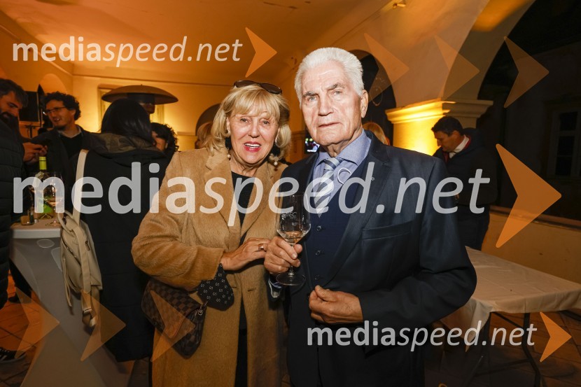  Edita Benko Toplak; prof. dr. Ludvik Toplak,  predsednik Alma Mater Europaea, nekdanji rektor UM6. Salon štajerskih mladih vin Pubec 2021