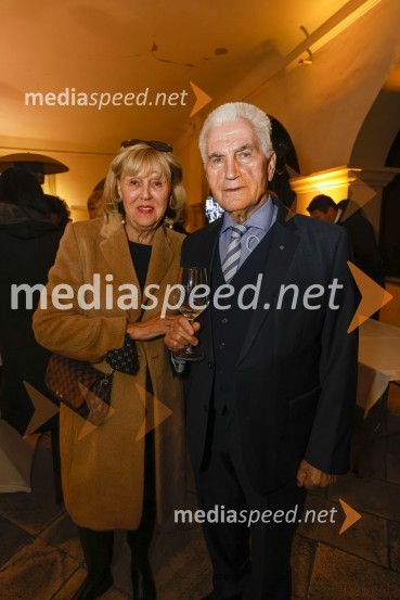  Edita Benko Toplak; prof. dr. Ludvik Toplak,  predsednik Alma Mater Europaea, nekdanji rektor UM6. Salon štajerskih mladih vin Pubec 2021