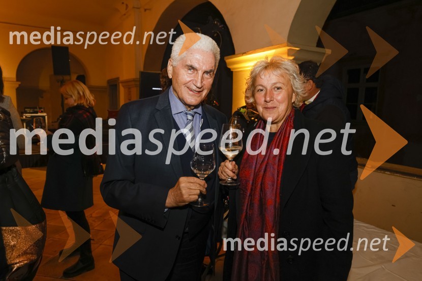 prof. dr. Ludvik Toplak,  predsednik Alma Mater Europaea, nekdanji rektor UM; mag. Hermina Pika Radmilovič, predstojnica centra za razvoj kakovosti, Univerza v Mariboru6. Salon štajerskih mladih vin Pubec 2021