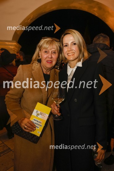  Edita Benko Toplak;  Natalija Cvetko, vodja projektov, Mediaspeed6. Salon štajerskih mladih vin Pubec 2021