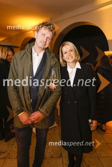  Pavel Jarc, Vino Jarc;  Natalija Cvetko, vodja projektov, Mediaspeed6. Salon štajerskih mladih vin Pubec 2021