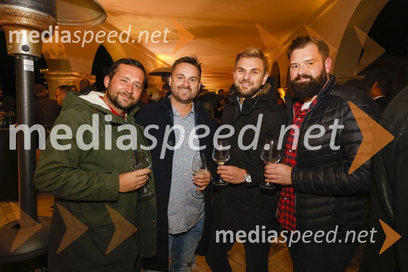  Marko Damiš, Zavarovalnica Grawe;  Aleš Štraus, Zavarovalnica Sava;  Tomaž Braček, 3d med d.o.o.;  Jure Frank, iFix6. Salon štajerskih mladih vin Pubec 2021