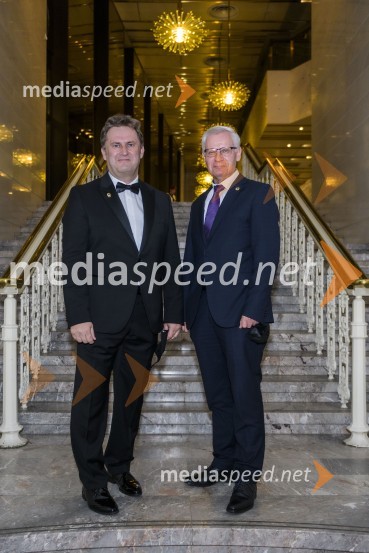  Nino Maletič, predsednik Lions kluba Maribor;  Jozo  Berečić, guverner Distrikta 126 HrvaškaDobrodelna prireditev Lions kluba Maribor