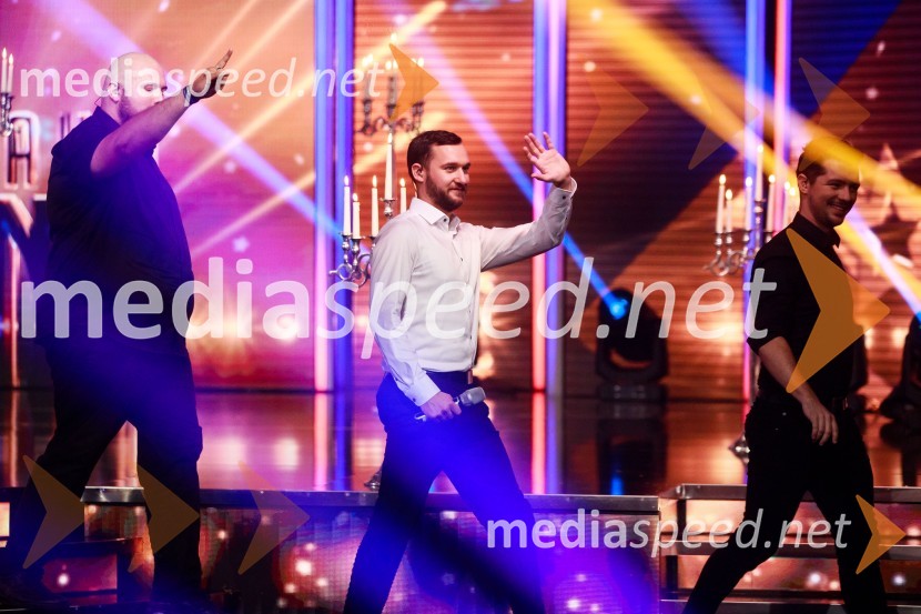  Aleš  Kirbiš;  Boštjan Petek;  Luka  ZajcSlovenija ima talent 2021, prva polfinalna oddaja
