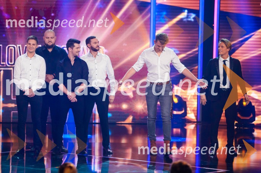  Matic Lorbek;  Aleš  Kirbiš;  Luka  Zajc;  Boštjan Petek;  Til Čeh, pevec;  Kostja Komel NardinSlovenija ima talent 2021, prva polfinalna oddaja