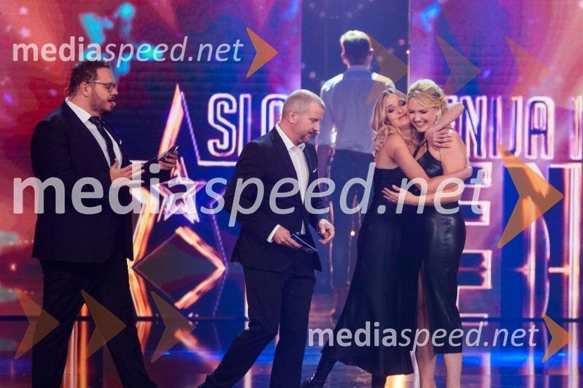  Sašo Stare, stand up komik, voditelj;  Aleš Novak, stand-up komik;  Julija Veleski;  Zala Kores, De LiriSlovenija ima talent 2021, prva polfinalna oddaja