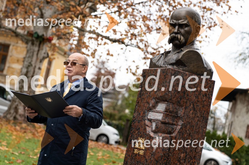  Mihajlo  Brodovič, ukrajinski veleposlanik v SlovenijiOdkritje ukrajinskega kipa v Parku La Ciotat