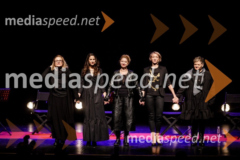  Nataša Barbara Gračner, igralka;  Saša Pavlin Stošić, igralka;  Vesna Pernarčič, igralka;  Mojca Funkl, igralka;  Desa Muck, voditeljica, pisateljica, dobitnica nagrade Frana Milčinskega – Ježka 2016Ženska, 50. premiera Špas teatra